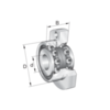 Roulement à billes axiaux à contact oblique Double effet Avec joint d'étenchéité ZKLFA0630-2Z